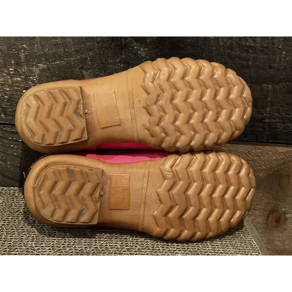 Sperry Pink Plaid Duckie shoes‎ steel shank Girl's 12